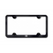 FIAT 500 License Plate Frame (Wideplate) - Black w/ FIAT Logo